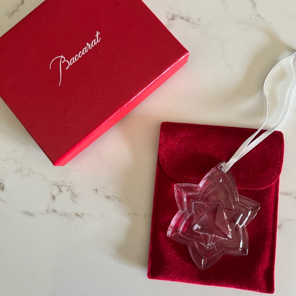 Baccarat 2018 Crystal Christmas Ornament